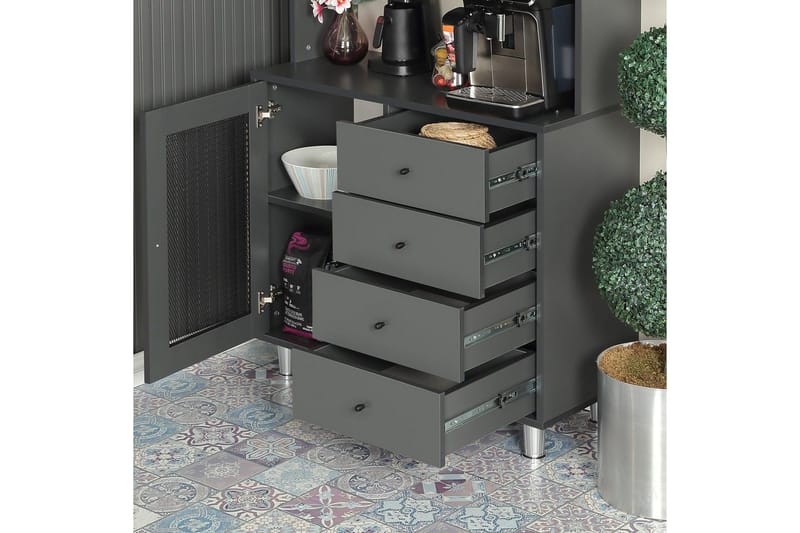 Flerfunktionsskåp Periorport Antracit - Antracit - Hus & renovering - Kök & bad - Kök & tvättstuga