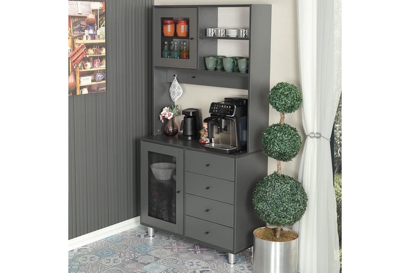 Flerfunktionsskåp Periorport Antracit - Antracit - Hus & renovering - Kök & bad - Kök & tvättstuga