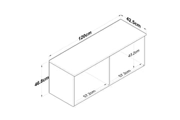 Frostine Överskåp - Valnöt/Vit - Hus & renovering - Kök & bad - Kök & tvättstuga