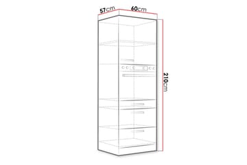 Grey Köksskåp 60x57x210 cm - Grå/Vit - Hus & renovering - Kök & bad - Kök & tvättstuga