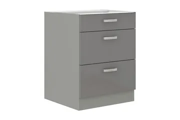 Grey Skåp med lådor 60x52x82 cm - Grå - Hus & renovering - Kök & bad - Kök & tvättstuga