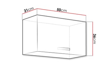 Grey Väggskåp 50x36x40 cm - Svart/Grå/Vit - Hus & renovering - Kök & bad - Kök & tvättstuga