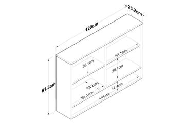 Heba Tv-skåp 120 cm - Vit - Hus & renovering - Kök & bad - Kök & tvättstuga