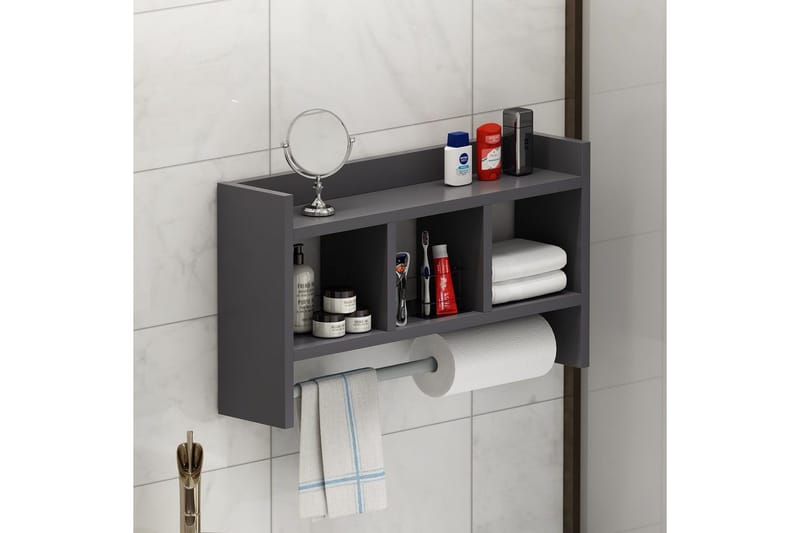Hyllor Homitis Harlee Hylla 63,6x14,6 cm Antracit - Antracit - Hus & renovering - Kök & bad - Kök & tvättstuga