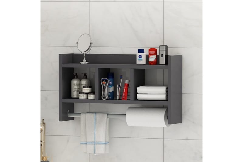 Hyllor Homitis Harlee Hylla 63,6x14,6 cm Antracit - Antracit - Hus & renovering - Kök & bad - Kök & tvättstuga