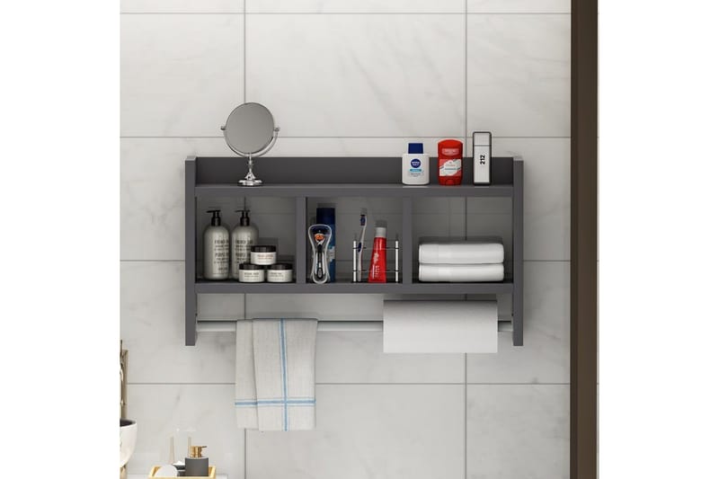 Hyllor Homitis Harlee Hylla 63,6x14,6 cm Antracit - Antracit - Hus & renovering - Kök & bad - Kök & tvättstuga