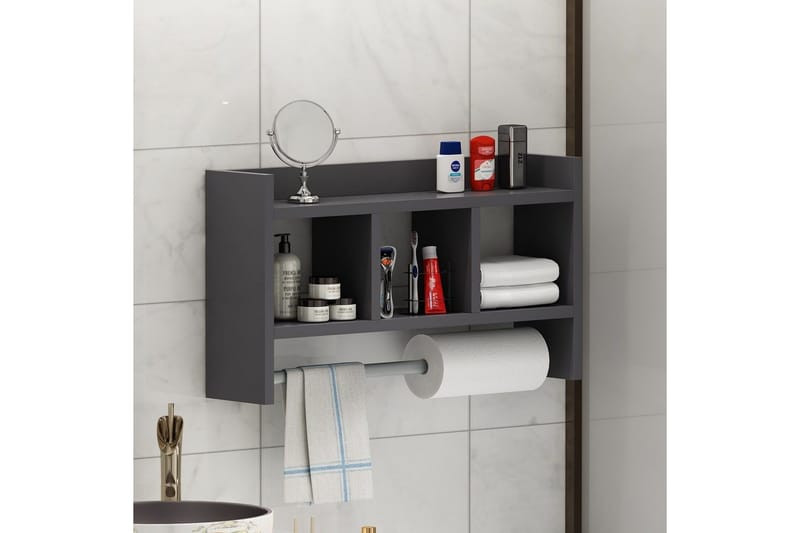 Hyllor Homitis Harlee Hylla 63,6x14,6 cm Antracit - Antracit - Hus & renovering - Kök & bad - Kök & tvättstuga