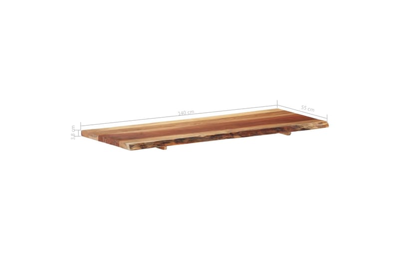Bänkskiva för badrum massivt akaciaträ 140x55x3,8 cm - Hus & renovering - Kök & bad - Kök & tvättstuga - Bänkskiva & köksbänk