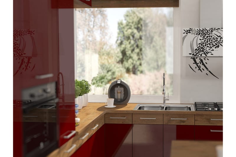 Bordsskiva 100cm - Brun - Hus & renovering - Kök & bad - Kök & tvättstuga - Bänkskiva & köksbänk