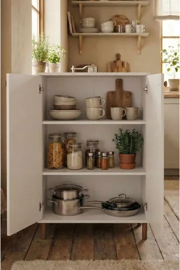 Belvo Multifunktionsskåp 60x85x30 cm - Vit - Hus & renovering - Kök & bad - Kök & tvättstuga