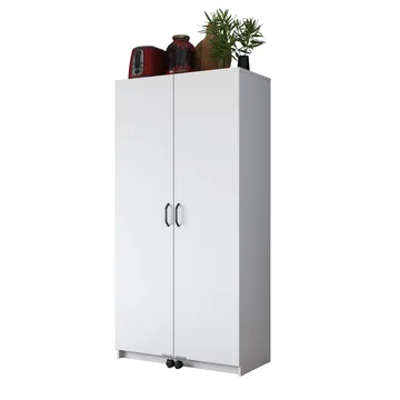 Bralen Multifunktionsskåp 90x180x42 cm - Vit - Hus & renovering - Kök & bad - Kök & tvättstuga