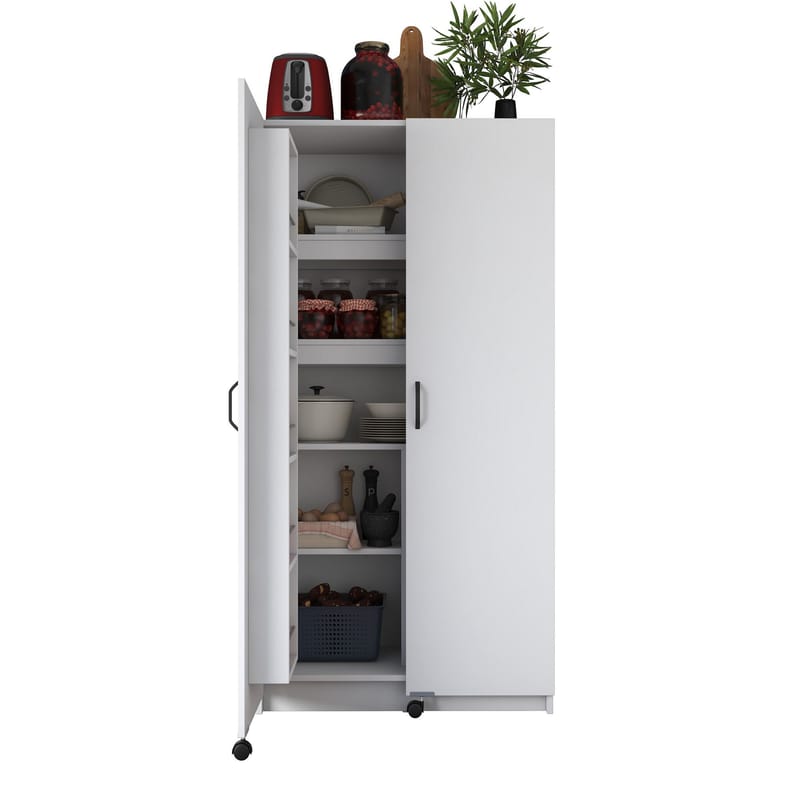 Bralen Multifunktionsskåp 90x180x42 cm - Vit - Hus & renovering - Kök & bad - Kök & tvättstuga