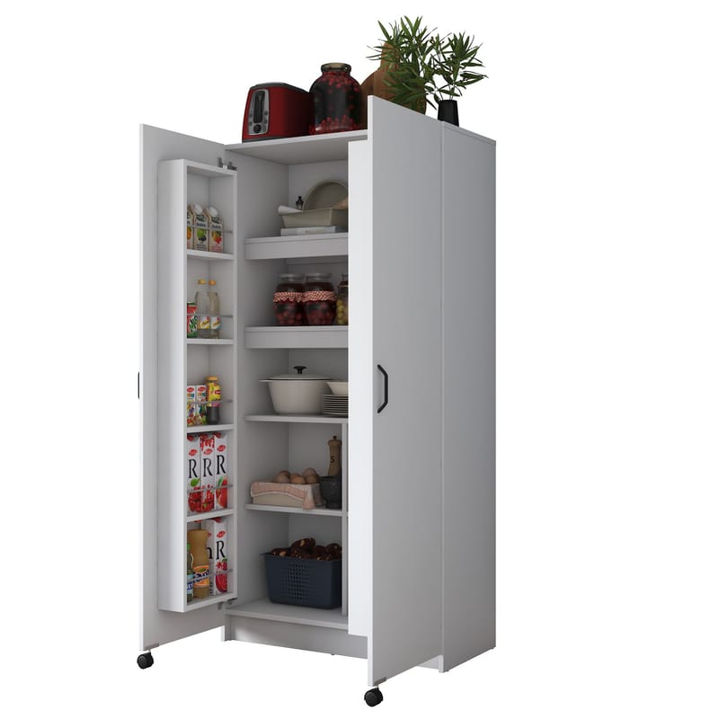 Bralen Multifunktionsskåp 90x180x42 cm - Vit - Hus & renovering - Kök & bad - Kök & tvättstuga