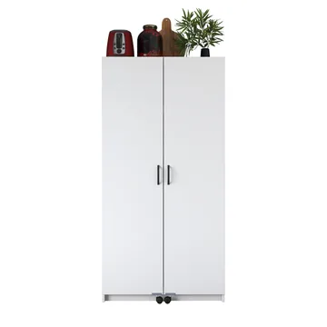 Bralen Multifunktionsskåp 90x180x42 cm - Vit - Hus & renovering - Kök & bad - Kök & tvättstuga