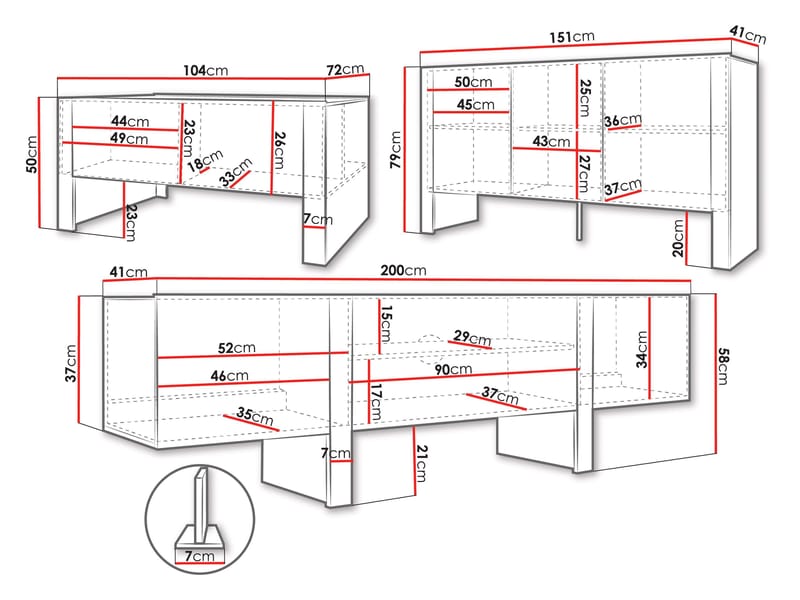 Calvenn Möbelset för Vardagsrum - Hus & renovering - Kök & bad - Kök & tvättstuga - Köksmöbler