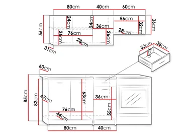 Crawley köksset - Kashmir, svart - Hus & renovering - Kök & bad - Kök & tvättstuga - Bänkskiva & köksbänk
