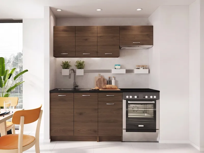 Crawley köksset - Svart, valnöt - Hus & renovering - Kök & bad - Kök & tvättstuga - Bänkskiva & köksbänk