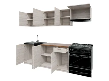 Crawley köksset - Svart, valnöt - Hus & renovering - Kök & bad - Kök & tvättstuga - Bänkskiva & köksbänk