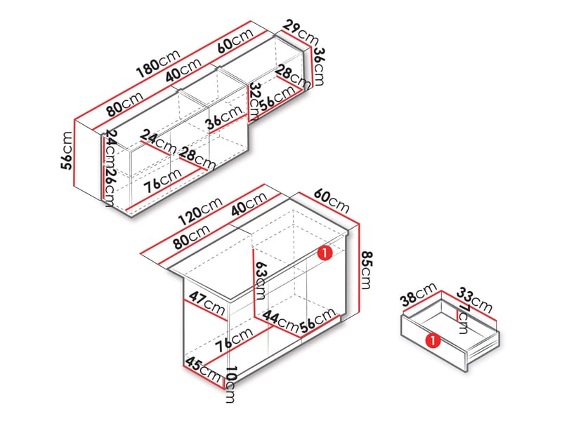 Elvrik köksset - Kashmir, svart - Hus & renovering - Kök & bad - Kök & tvättstuga - Bänkskiva & köksbänk