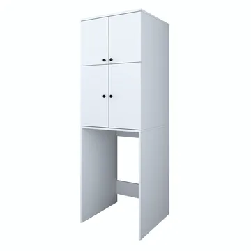 Fenvik Tvättmaskinsskåp 65x193,6x62,5 cm - Vit - Hus & renovering - Kök & bad - Kök & tvättstuga