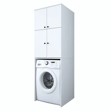 Fenvik Tvättmaskinsskåp 65x193,6x62,5 cm - Vit - Hus & renovering - Kök & bad - Kök & tvättstuga