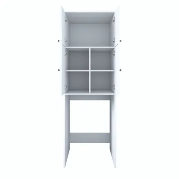 Fenvik Tvättmaskinsskåp 65x193,6x62,5 cm - Vit - Hus & renovering - Kök & bad - Kök & tvättstuga