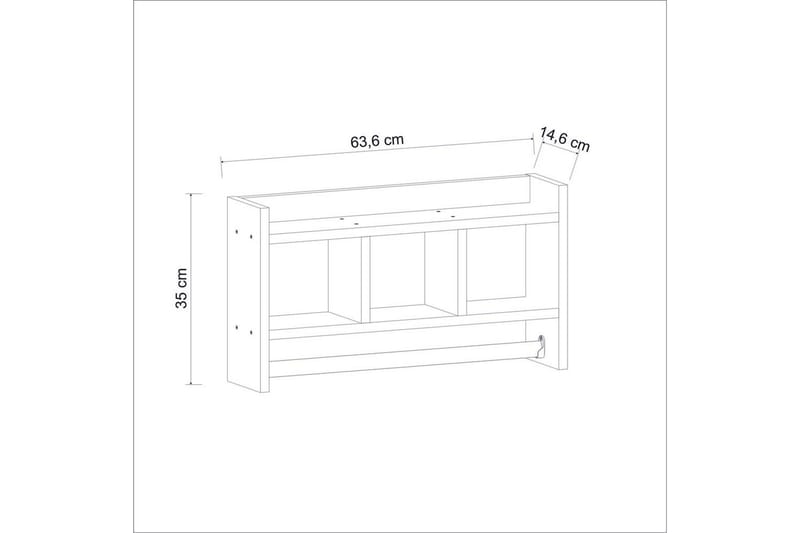 Hyllor Homitis Harlee Hylla 63,6x14,6 cm Blå - Hus & renovering - Kök & bad - Kök & tvättstuga