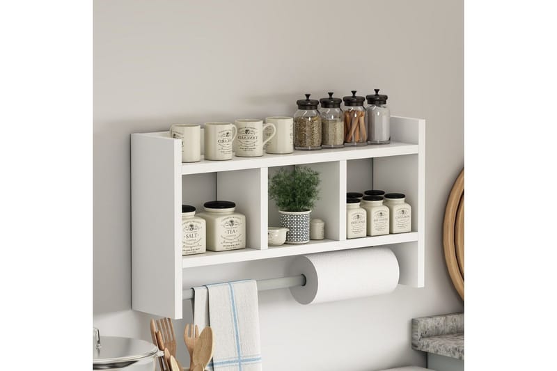 Hyllor Homitis Harlee Hylla 63,6x14,6 cm Vit - Hus & renovering - Kök & bad - Kök & tvättstuga