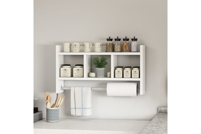 Hyllor Homitis Harlee Hylla 63,6x14,6 cm Vit - Hus & renovering - K ök & bad - Kök & tvättstuga