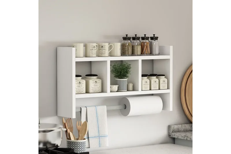 Hyllor Homitis Harlee Hylla 63,6x14,6 cm Vit - Hus & renovering - Kök & bad - Kök & tvättstuga