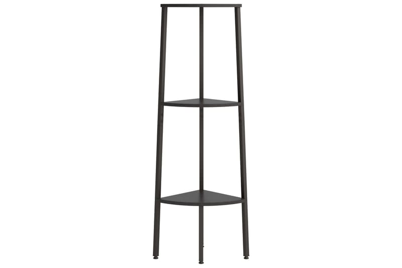 beBasic Hörnhylla 3 hyllplan svart 45,5x31,5x120 cm - Black - Förvaring - Hylla - Hörnhylla