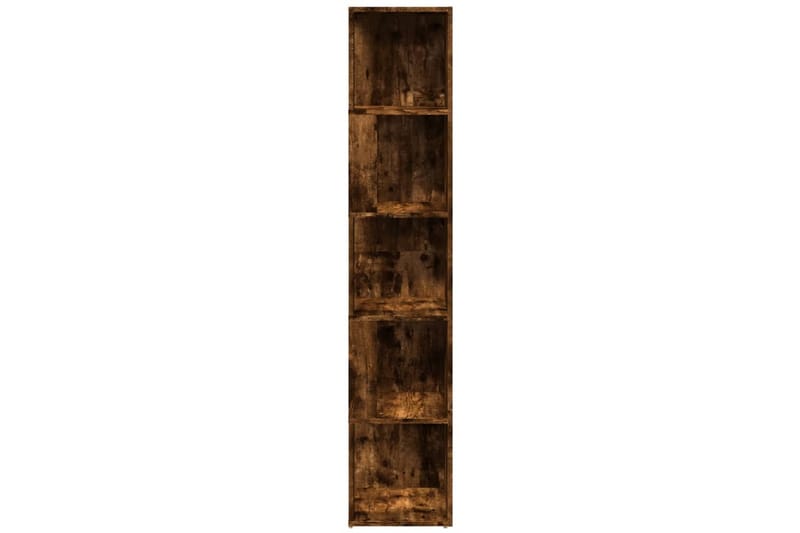 beBasic Hörnhylla rökfärgad ek 33x33x164,5 cm konstruerat trä - Brown - Förvaring - Hylla - Hörnhylla