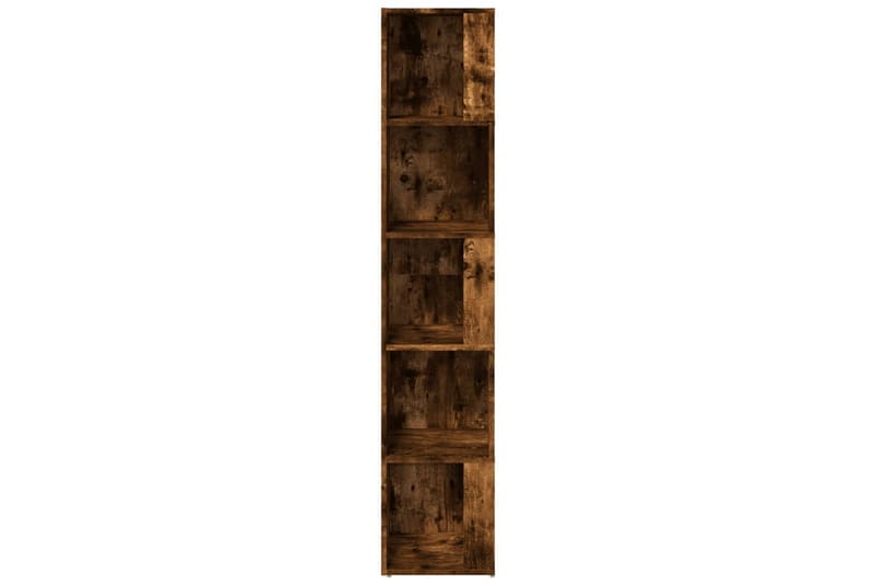 beBasic Hörnhylla rökfärgad ek 33x33x164,5 cm konstruerat trä - Brown - Kökshylla - Hörnhylla