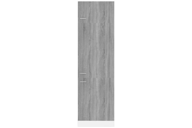 beBasic Skåp för kylskåp grå sonoma 60x57x207 cm konstruerat trä - Grey - Köksskåp