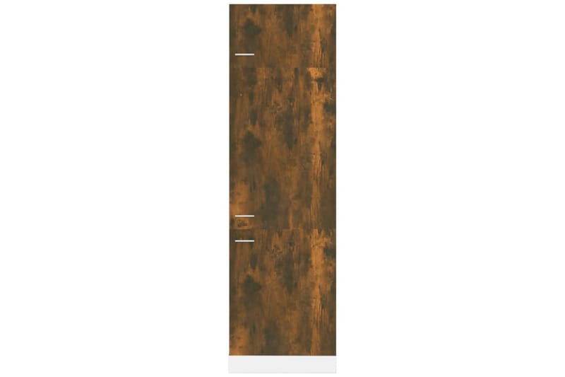 beBasic Skåp för kylskåp rökfärgad ek 60x57x207 cm konstruerat trä - Brown - Köksskåp