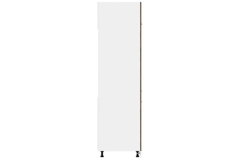 beBasic Skåp för kylskåp rökfärgad ek 60x57x207 cm konstruerat trä - Brown - Köksskåp
