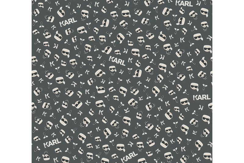 Designer Tapet Ikonik by Karl Lagerfeld - AS Creation - Kökstapet - Mönstrad tapet - Vinyltapet