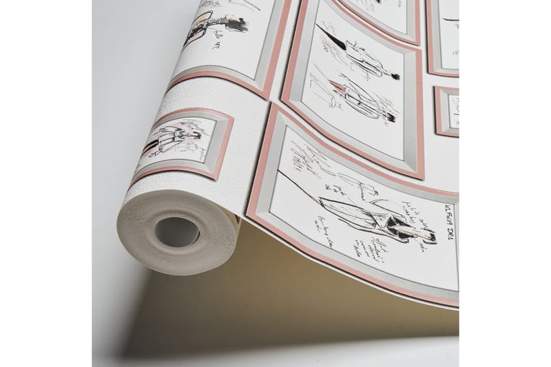 Designer Tapet Sketch by Karl Lagerf - AS Creation - Kökstapet - Mönstrad tapet - Vinyltapet