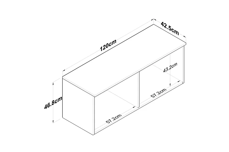 Frostine Överskåp - Valnöt/Vit - Hus & renovering - Kök & bad - Kök & tvättstuga