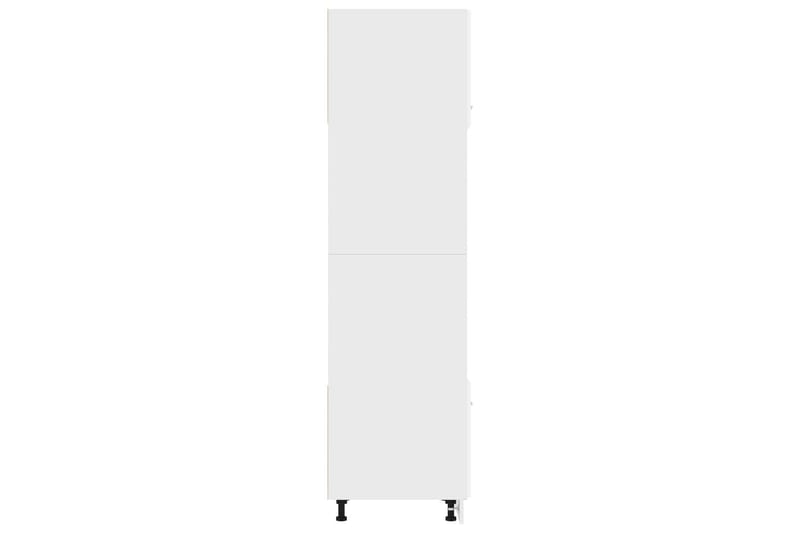 Köksskåp för mikrovågsugn vit 60x57x207 cm spånskiva - Vit - Köksskåp