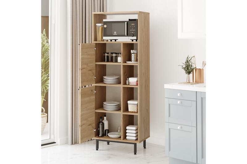 Liyakat Högskåp - Valnöt - Hus & renovering - Kök & bad - Kök & tvättstuga