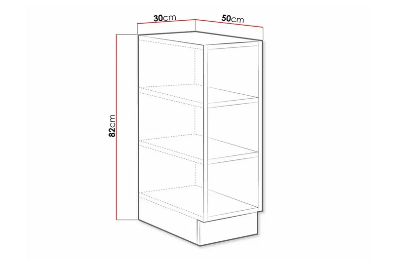Templemore Köksskåp 30 cm - Vit - Hus & renovering - Kök & bad - Kök & tvättstuga