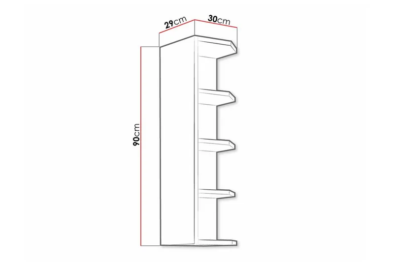 Templemore Köksskåp 30 cm - Vit - Hus & renovering - Kök & bad - Kök & tvättstuga