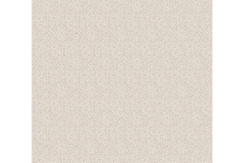 3D Tapet Di Seta Ovävd Beige - AS Creation - Inredning - Väggdekor - Tapet & tapettillbehör - Mönstrad tapet