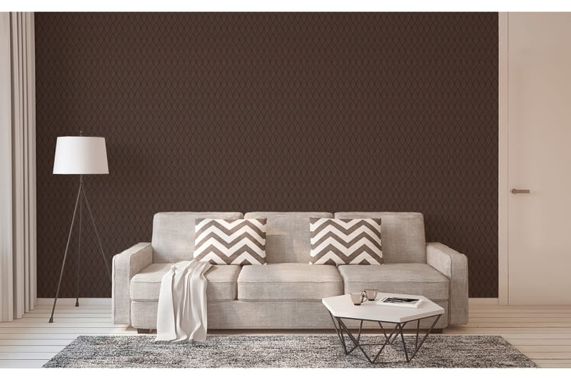 Art deco Tapet Pop Style Ovävd Koppar - AS Creation - Inredning - Väggdekor - Tapet & tapettillbehör - Mönstrad tapet