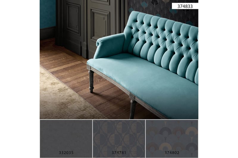 Art deco Tapet Pop Style Ovävd Guld - AS Creation - Inredning - Väggdekor - Tapet & tapettillbehör - Mönstrad tapet