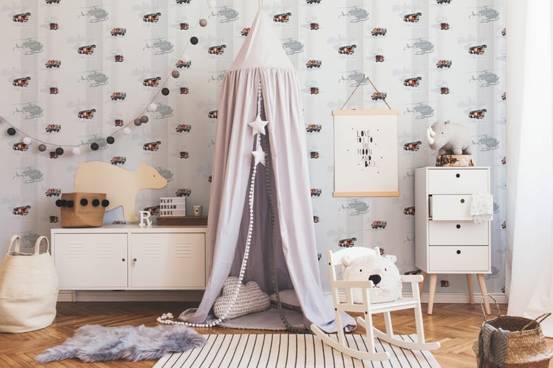 Barnrums Tapet Little Stars Ovävd - AS Creation - Inredning - Väggdekor - Tapet & tapettillbehör - Mönstrad tapet
