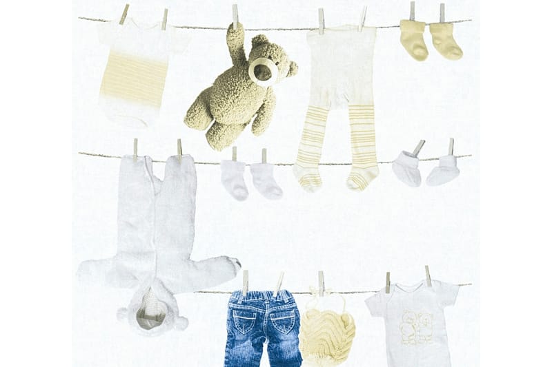 Barnrums Tapet Little Stars Ovävd Cream - AS Creation - Inredning - Väggdekor - Tapet & tapettillbehör - Mönstrad tapet