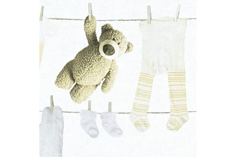 Barnrums Tapet Little Stars Ovävd Cream - AS Creation - Inredning - Väggdekor - Tapet & tapettillbehör - Mönstrad tapet