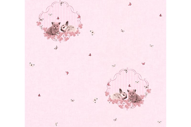 Barnrums Tapet Little Stars Ovävd Rosa - AS Creation - Inredning - Väggdekor - Tapet & tapettillbehör - Mönstrad tapet